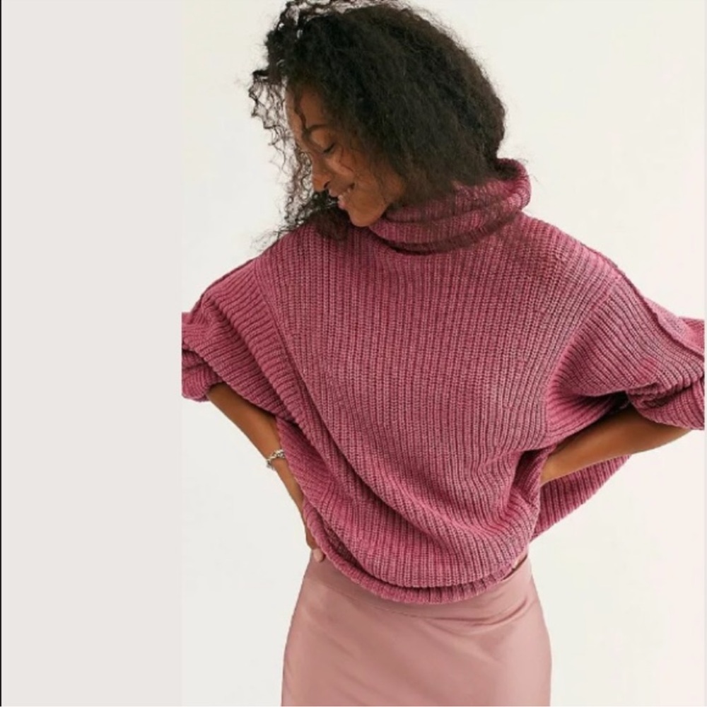Free People oversized turtle neck sweater dress